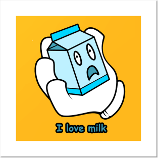 I love milk Posters and Art